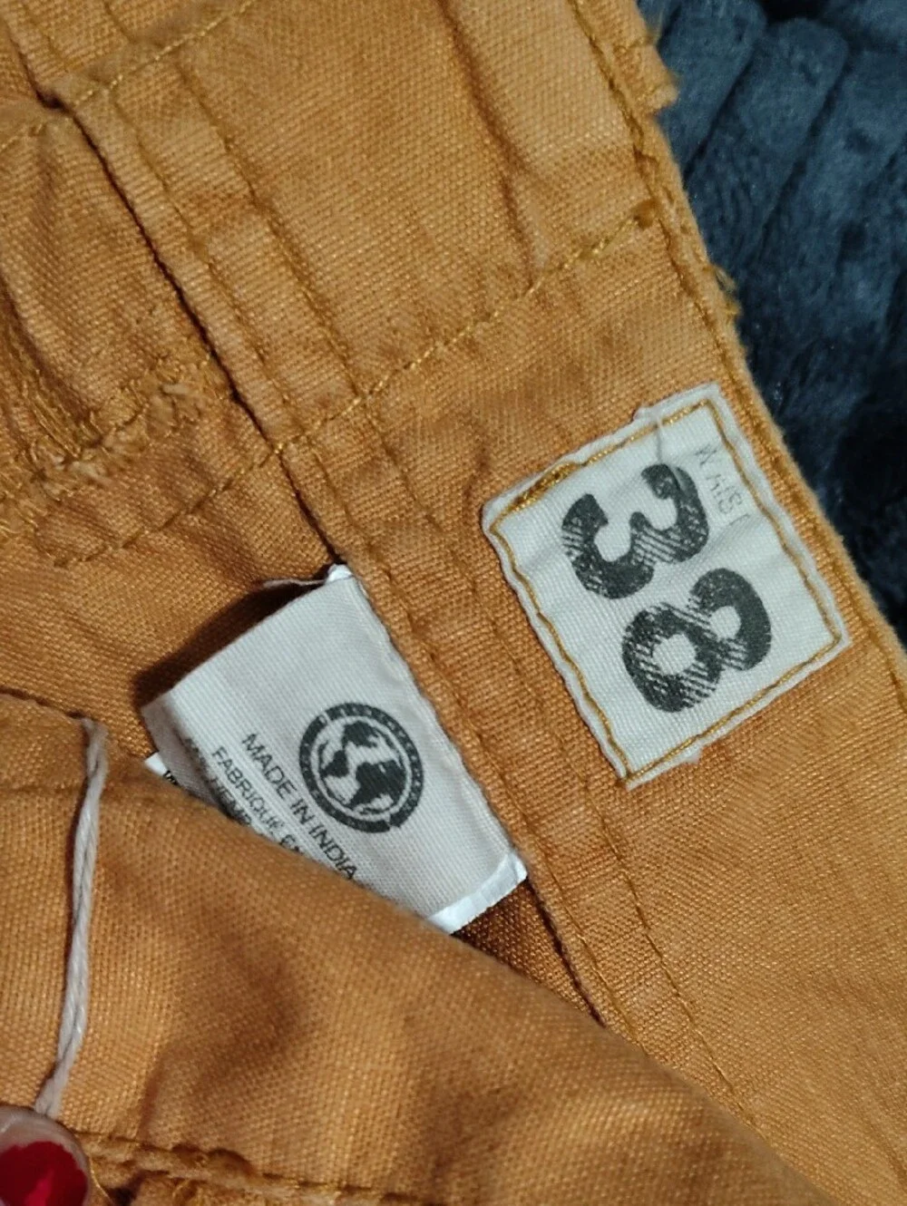 Timberland Mustard Yellow Cargo Shorts with Patch Label